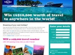 Win up to $10,000 in Travel from Lonely Planet