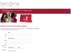 Register at become for a Free Weekender Sample Kit