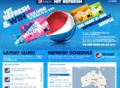 Win a $250 Refresh card in the Pepsi Hit Refresh Hunt!