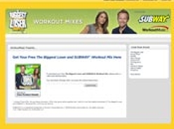 Free The Biggest Loser and SUBWAY Workout Mix