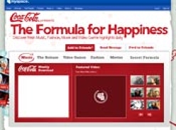 Coke on MySpace - Formula for Happiness Free Song Download