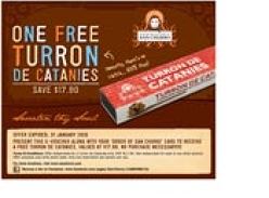 San Churro - Free Turron De Catanies Voucher
