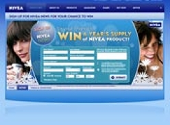 SIGN UP FOR NIVEA NEWS FOR YOUR CHANCE TO WIN!