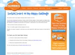 Sorbies Smart 14 Day Nappy Challenge $5 Cashback Offer