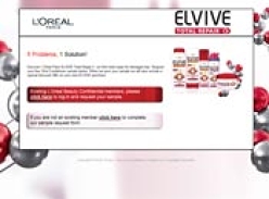 L'OrÃ©al Paris - Free Elvive Sample and Voucher!