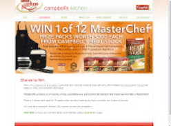 WIN 1 of 12 MasterChef prize packs worth $200 each