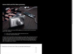 Win 1 of 5 Canon Ixus cameras and iPods
