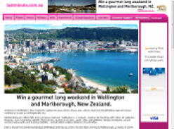 Win a gourmet long weekend in Wellington
