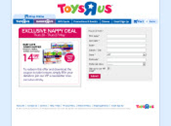 Join Toys R Us VIP newsletter to print your coupon for Baby Love