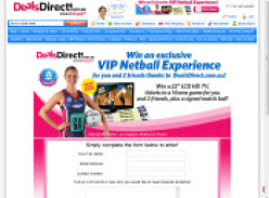 Win A HD LCD TV and Tickets To A Vixens Game
