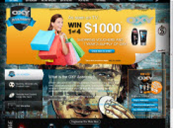 Win 1 of 4 $1000 Shopping Vouchers + 1 Year's Supply of OXY!