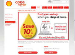 Save up to 10Â¢ per Litre on Fuel with Coles Express
