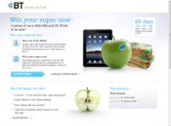 Win 1 of 4 Prizes of $20,000 or 1 of 20 Apple iPads!