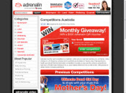 Adrenalin - Win a $500 gift voucher