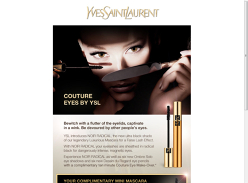 Become a YSL VIP to Receive a Complimentary Mascara