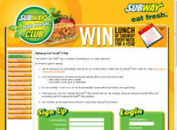 Join the Subway Eat FreshÂ® Club & Get Rewarded!