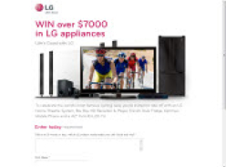 Win over $7,000 in LG Appliances