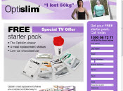 Optislim Meal Replacement Shakes Free Starter Pack