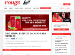Rouge Magazine - Free Herbal Essences Pack for New Members