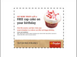 Brumby's - Free Cupcake on Your Birthday Voucher