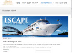 Lindt Cafe Escape ' Win a Pacific Jewel Cruise for 4