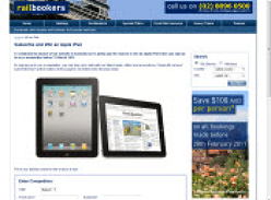 Subscribe to Railbookers for Chance to Win an iPad