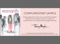 Free Sample Voucher for Thierry Mugler Womanity