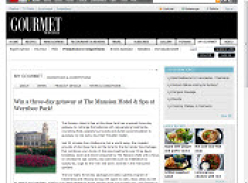 Gourmet Traveller - Win a 3 Day Getaway