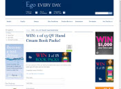 Win 1 of 15 QV Hand Cream Book Packs
