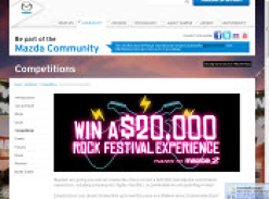Win a $20,000 Rock Festival Experience From Mazda