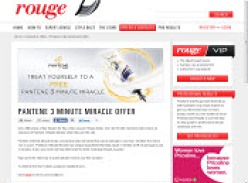 Sign up for a Free Pantene 3 Minute Miracle Treatment