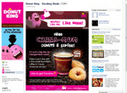 Free Small Royal Bean Coffee & 2 Cinnamon Donuts for Mum