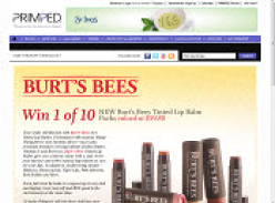 Win a Burt's Bees Lip Balm Pack from PRIMPED