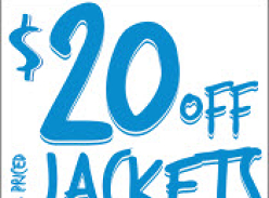 20% Off Discount Voucher for Full Priced Jackets