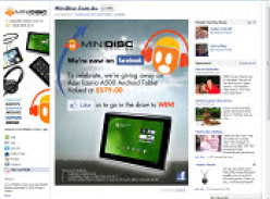 Become a Miinidisc Facebook Fan for Acer Iconia A500 Tab