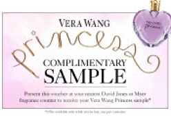 Free Sample of Vera Wang Princess