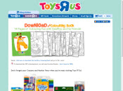 Free Geoffrey the Giraffe Colouring Book Download