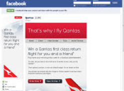Win a Qantas First Class Return Flight for You & a Friend