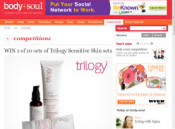 Win 1 of 10 Trilogy Sensitive Skin Sets