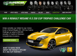 Win a Renault Megane R.S. 250 Cup Trophee Challenge Car