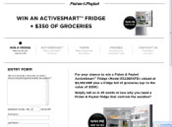 Win an ActiveSmart Fridge + $350 of Groceries