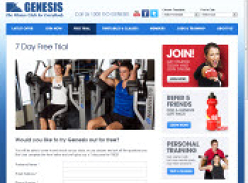 Genesis fitness clubs 7 Day Free Trial