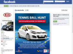 Play Tennis Ball Hunt to Win a Kia Reborn Rio