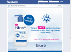 Free Sample of Biore Combination Skin Balancing Cleanser
