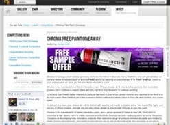 4 Free Tubes of Chroma Atelier Interactive Paint