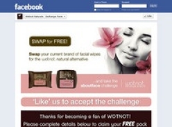 Free WotNot Organic Facial Wipes