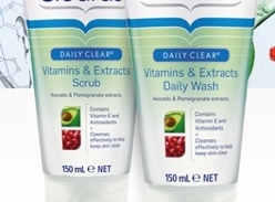 Free sample of Clearasil DailyClear Vitamins & Extra Daily Wash