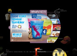Free Cold Reveal Tumbler with Purchase at McDonald's