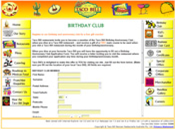 Free Main Meal on your Birthday at Taco Bill