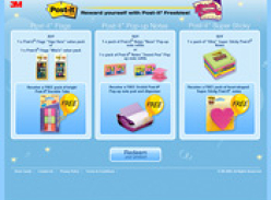 Reward Yourself with Post It Freebies from 3M Desk Candy